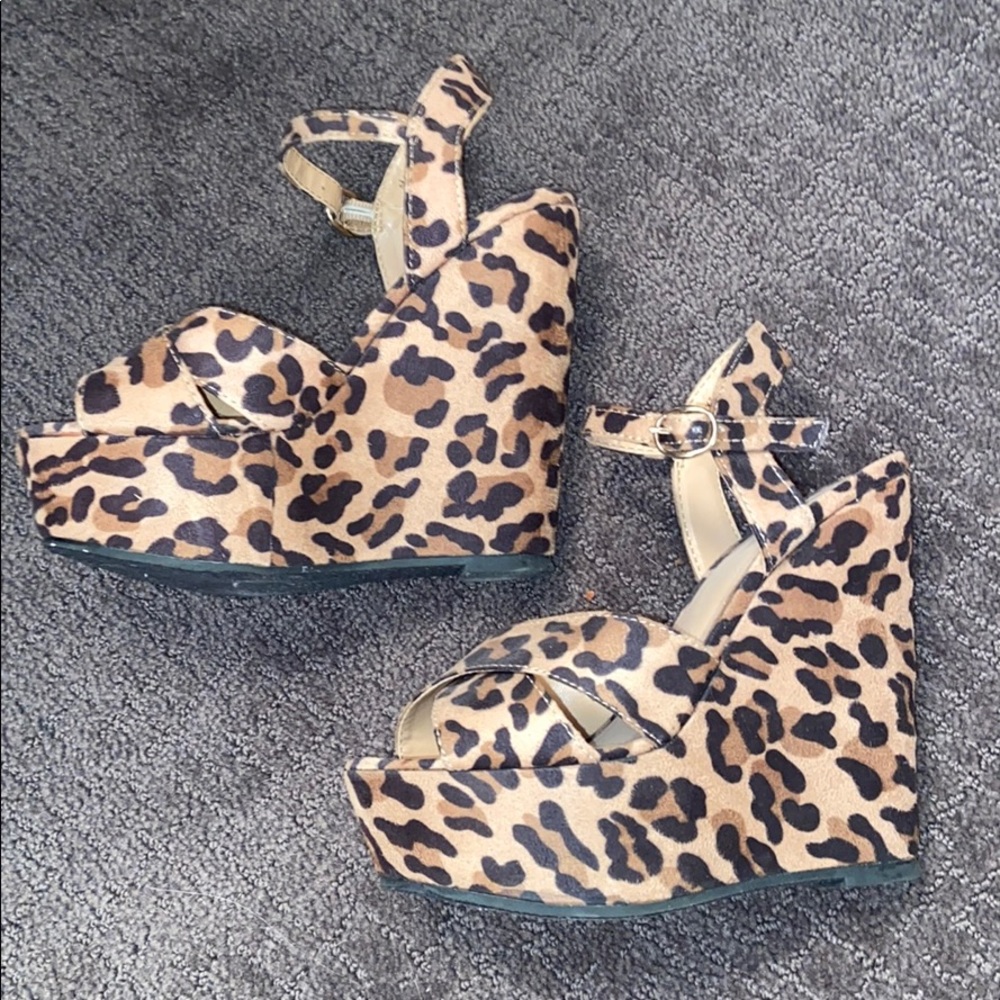 Cheetah wedges worn twice